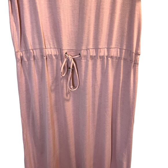 H&M Women's Pale Pink Knit Round Neck Short Sleeve Mini Dress Size Large - Picture 5 of 10